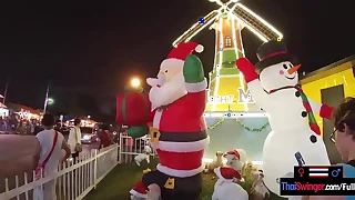 Christmas vigil with his hot Asian teen show one's age was such a blast